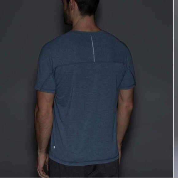 Lululemon Protean Short Sleeve Heathered Oil Slick Blue - Picture 4 of 11